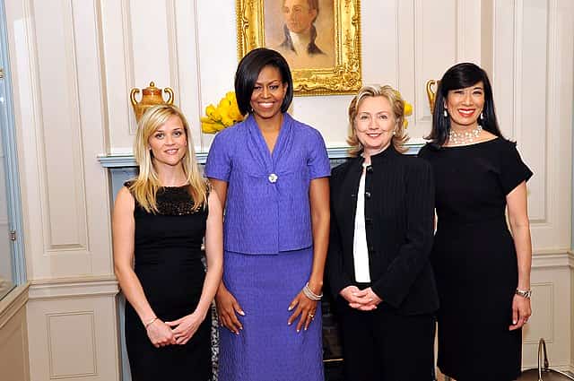 Reese Witherspoon, Michelle Obama, Hillary Clinton and Andrea Jung